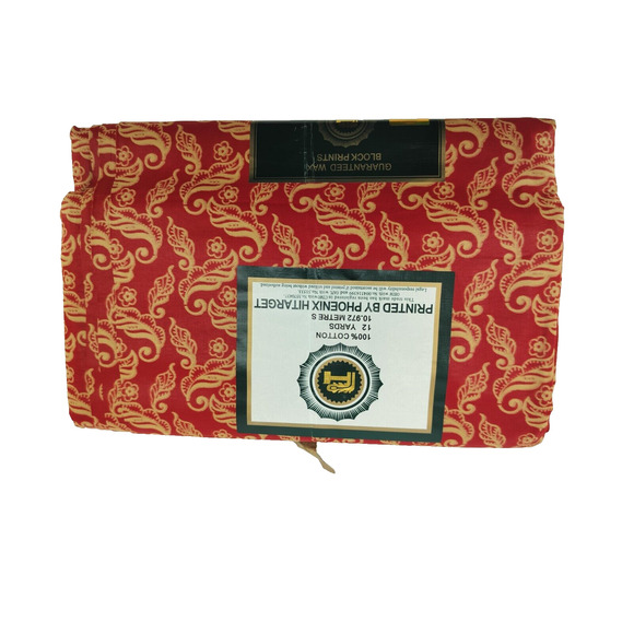 African Fabric Printed Multicolors 100% Cotton-Sold per the Yard - Picture 4 of 5